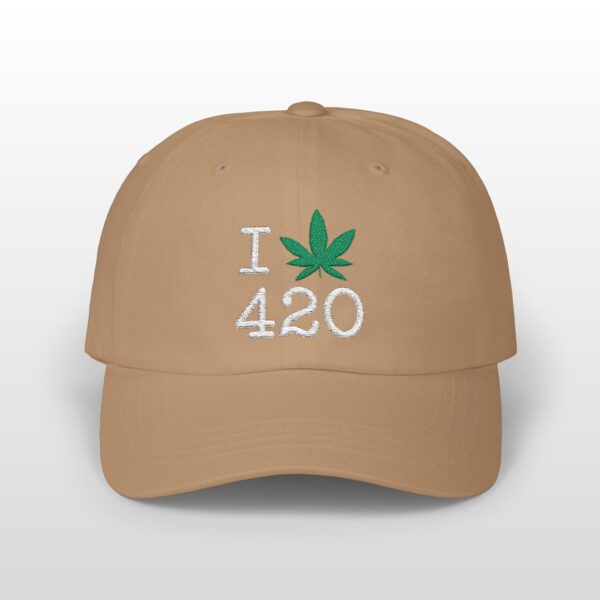 I Love 420 Embroidered Dad Hat - Image 4