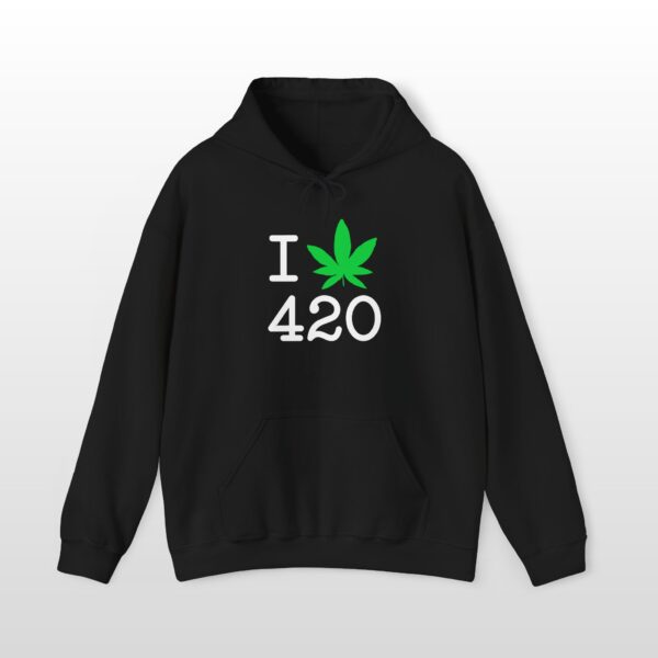 I Love 420 Stoner Hoodie - Image 2