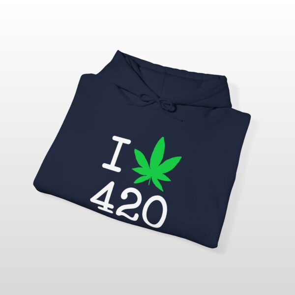 I Love 420 Stoner Hoodie - Image 5