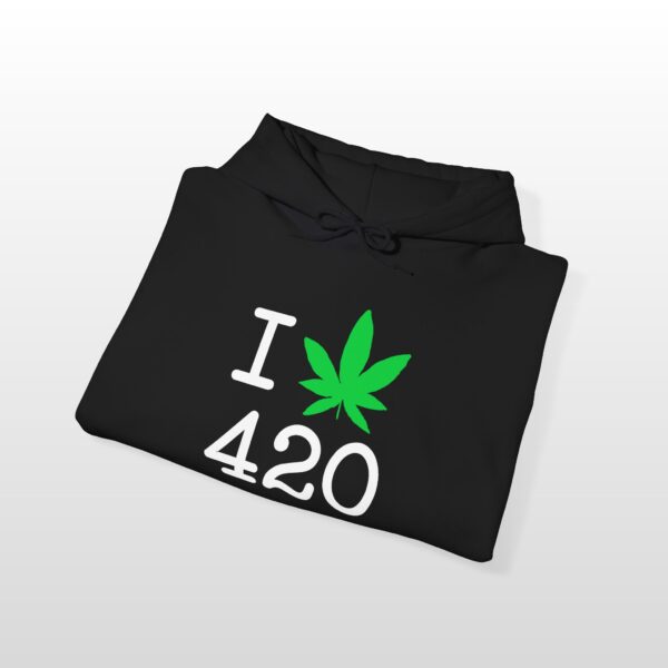 I Love 420 Stoner Hoodie - Image 3