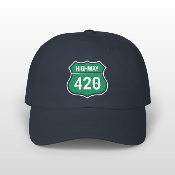 Embroidered Highway 420 Dad Hat - Image 2