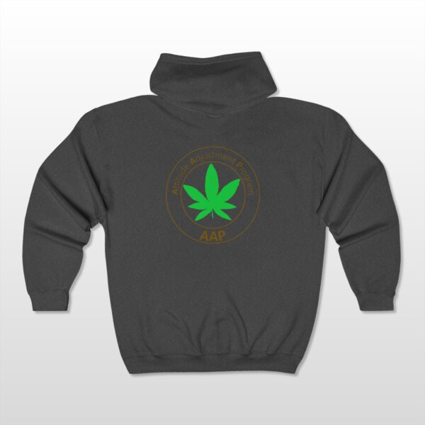 follow the program aap original pocket logo 2 sided full zip hooded sweatshirt