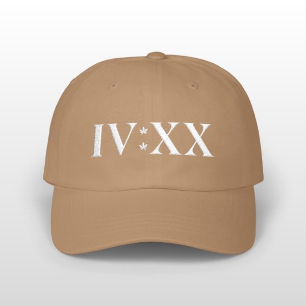 420 roman numerals embroidered 420 dad hat