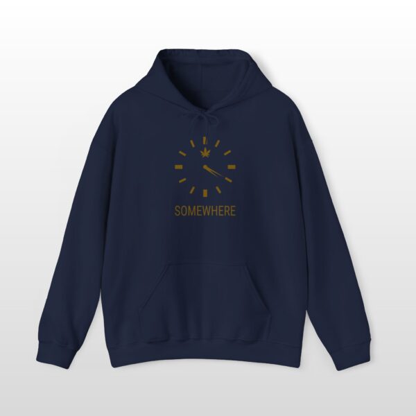 420 somewhere clock 420 stoner hoodie