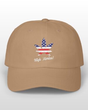 high 'merica! embroidered 420 dad hat