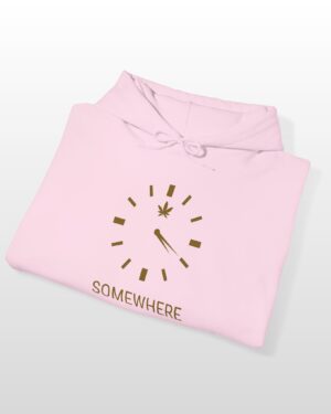 420 somewhere clock 420 stoner hoodie