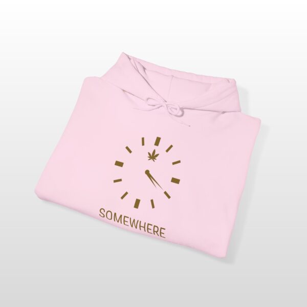 420 somewhere clock 420 stoner hoodie