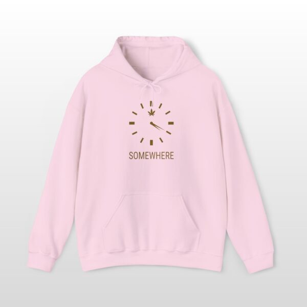 420 somewhere clock 420 stoner hoodie