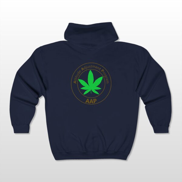 follow the program aap original pocket logo 2 sided full zip hooded sweatshirt