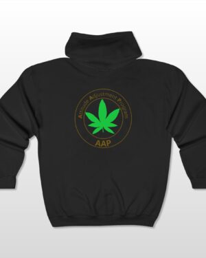 follow the program aap original pocket logo 2 sided full zip hooded sweatshirt