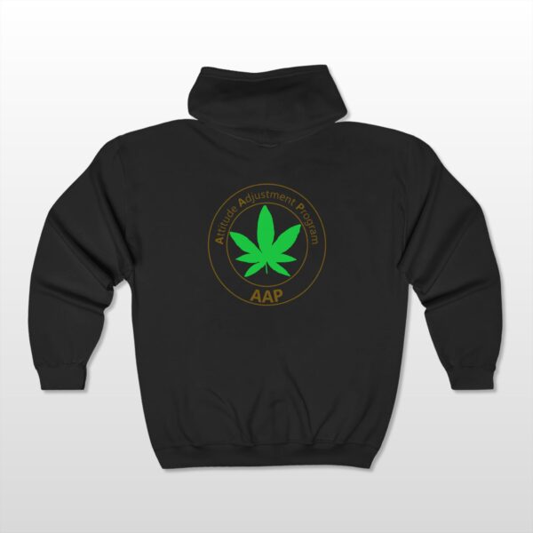 follow the program aap original pocket logo 2 sided full zip hooded sweatshirt