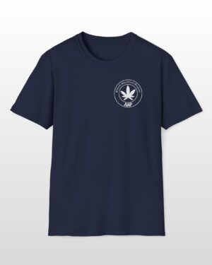 attitude adjustment program aap white pocket badge 420 tee