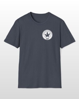 attitude adjustment program clear white pocket badge 420 tee