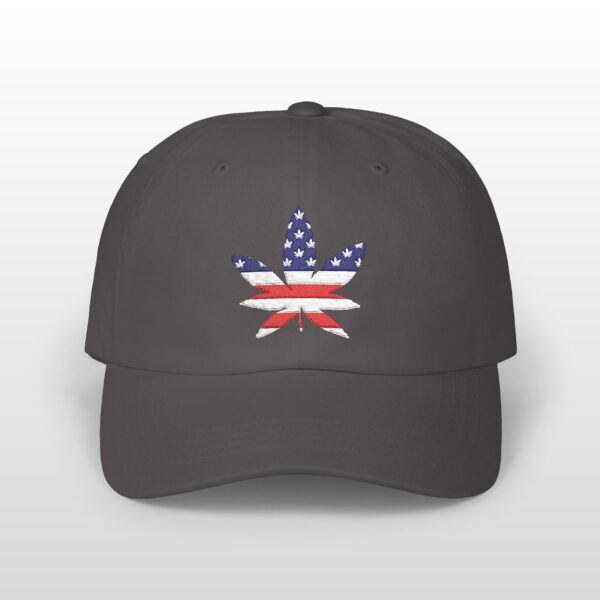 puff it up for freedom leaf embroidered 420 dad hat